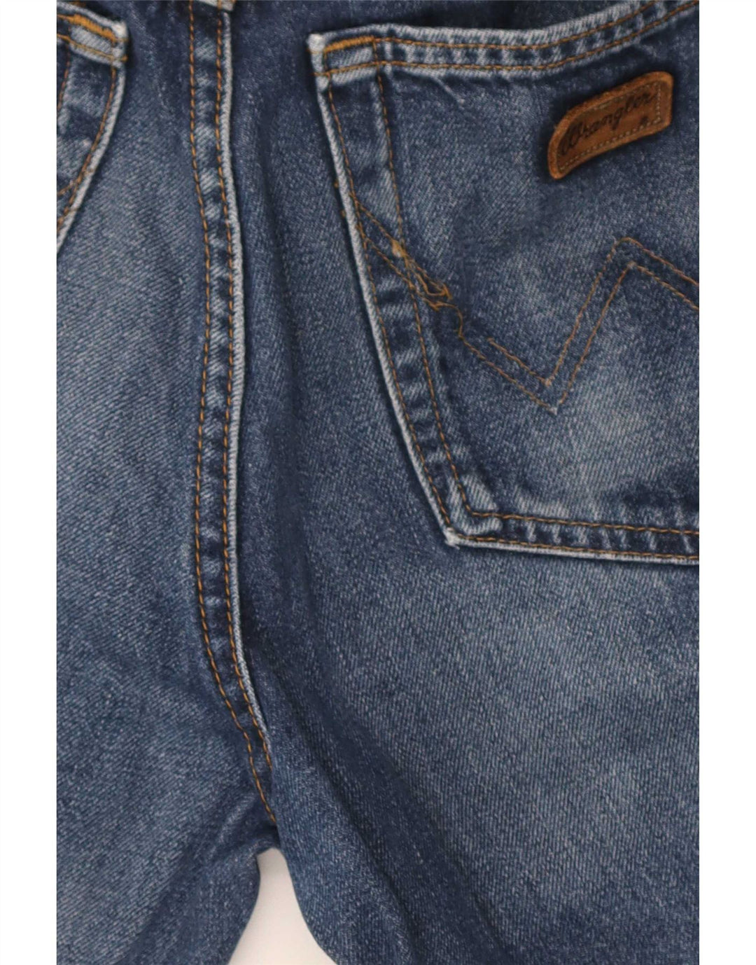 Wrangler Mens Straight Jeans W33 L30 Blue Cotton