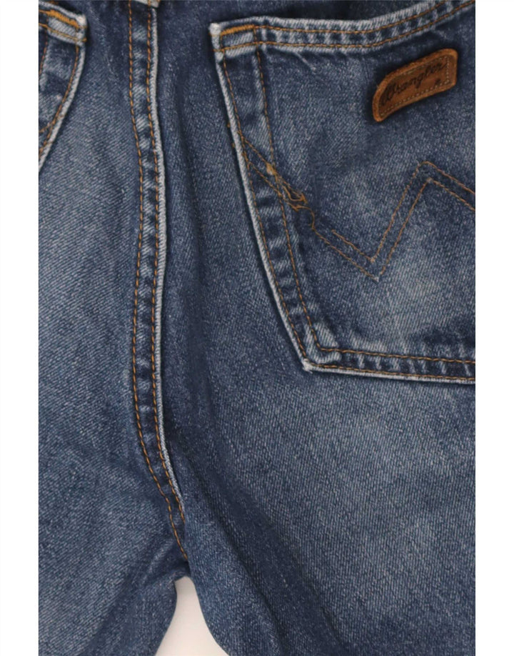 Wrangler Mens Straight Jeans W33 L30 Blue Cotton