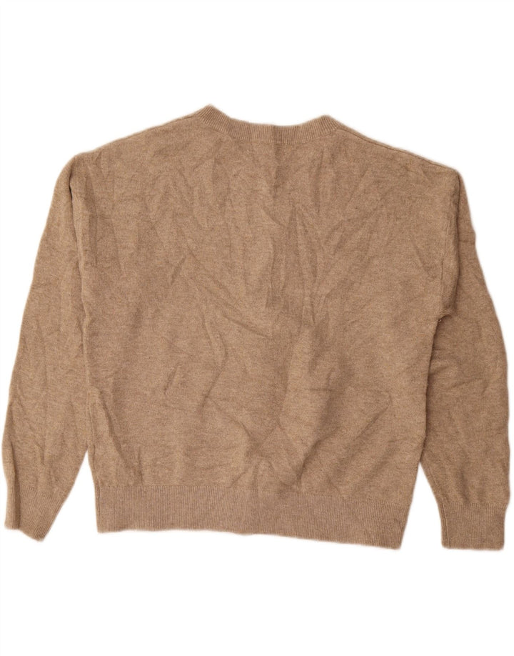 Marks & Spencer Womens Oversized Cardigan Sweater UK 14 Medium Beige