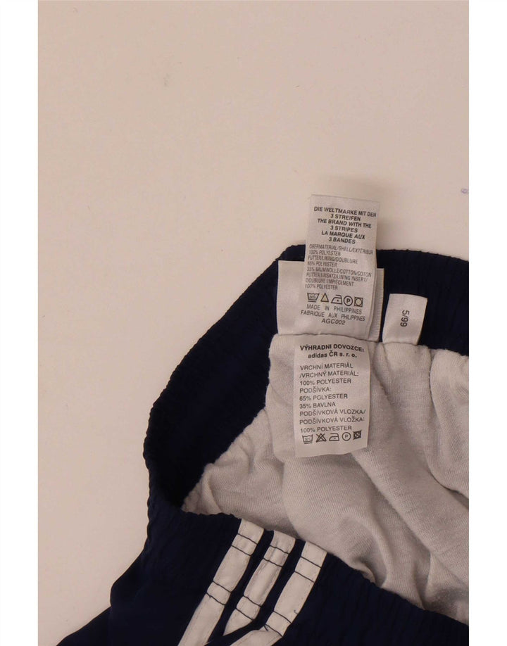 Adidas Mens Tracksuit Trousers Joggers Medium  Navy Blue Polyester