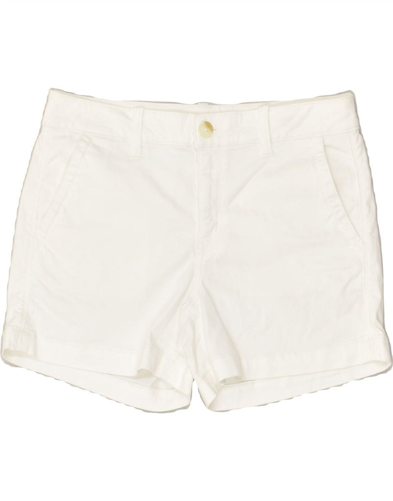 AMERICAN EAGLE Womens Chino Shorts US 10 Large W33  White Cotton | Vintage American Eagle | Thrift | Second-Hand American Eagle | Used Clothing | Messina Hembry 