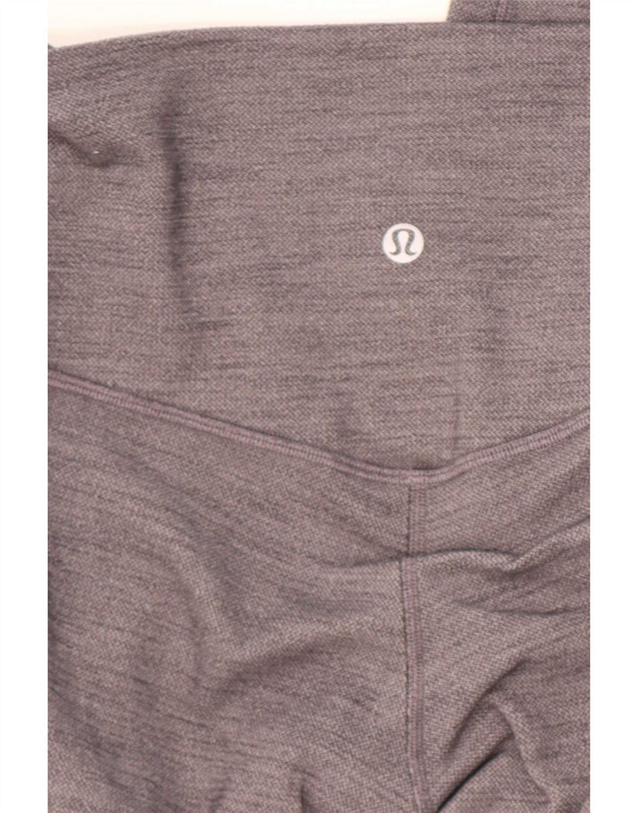 Lululemon Womens Crop Leggings US 4 Small Grey Herringbone