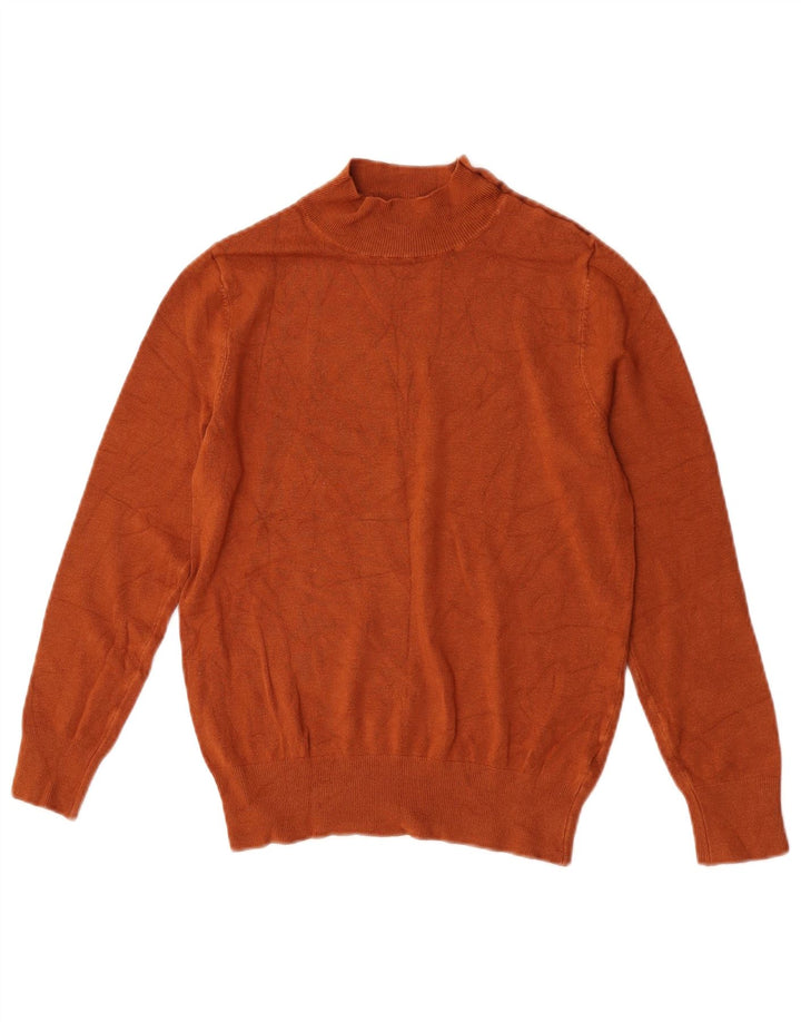 Coast Womens Turtle Neck Jumper Sweater UK 12 Medium Brown Viscose