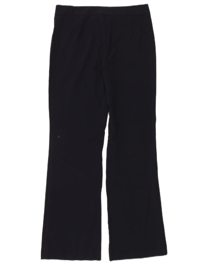 MARKS & SPENCER Womens Casual Trousers UK 10 Small W30 L30 Navy Blue