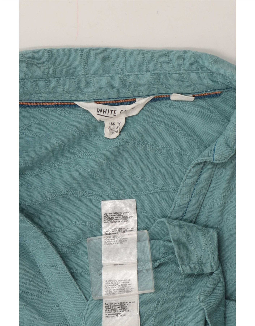 White Stuff Womens Shirt UK 12 Medium Blue Cotton