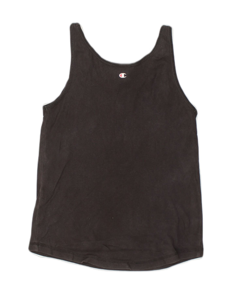 CHAMPION Womens Vest Top UK 18 XL Black | Vintage Champion | Thrift | Second-Hand Champion | Used Clothing | Messina Hembry 