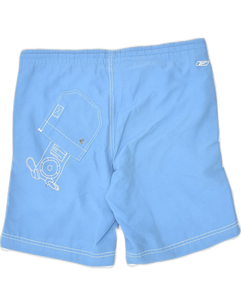 REEBOK Mens Swimming Shorts Medium Blue | Vintage | Thrift | Second-Hand | Used Clothing | Messina Hembry 