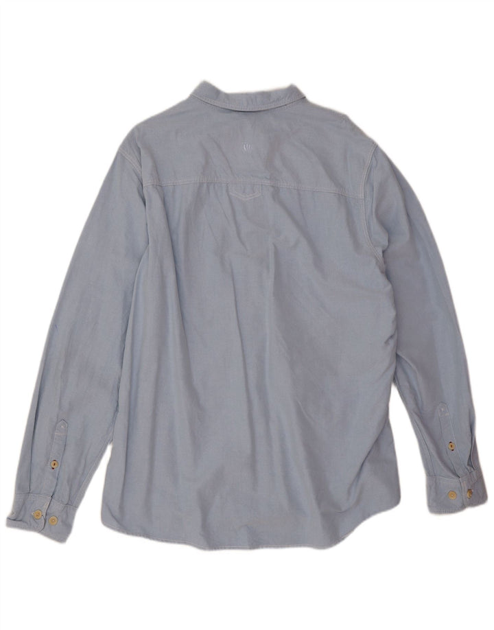 Fat Face Mens Shirt XL Blue Cotton