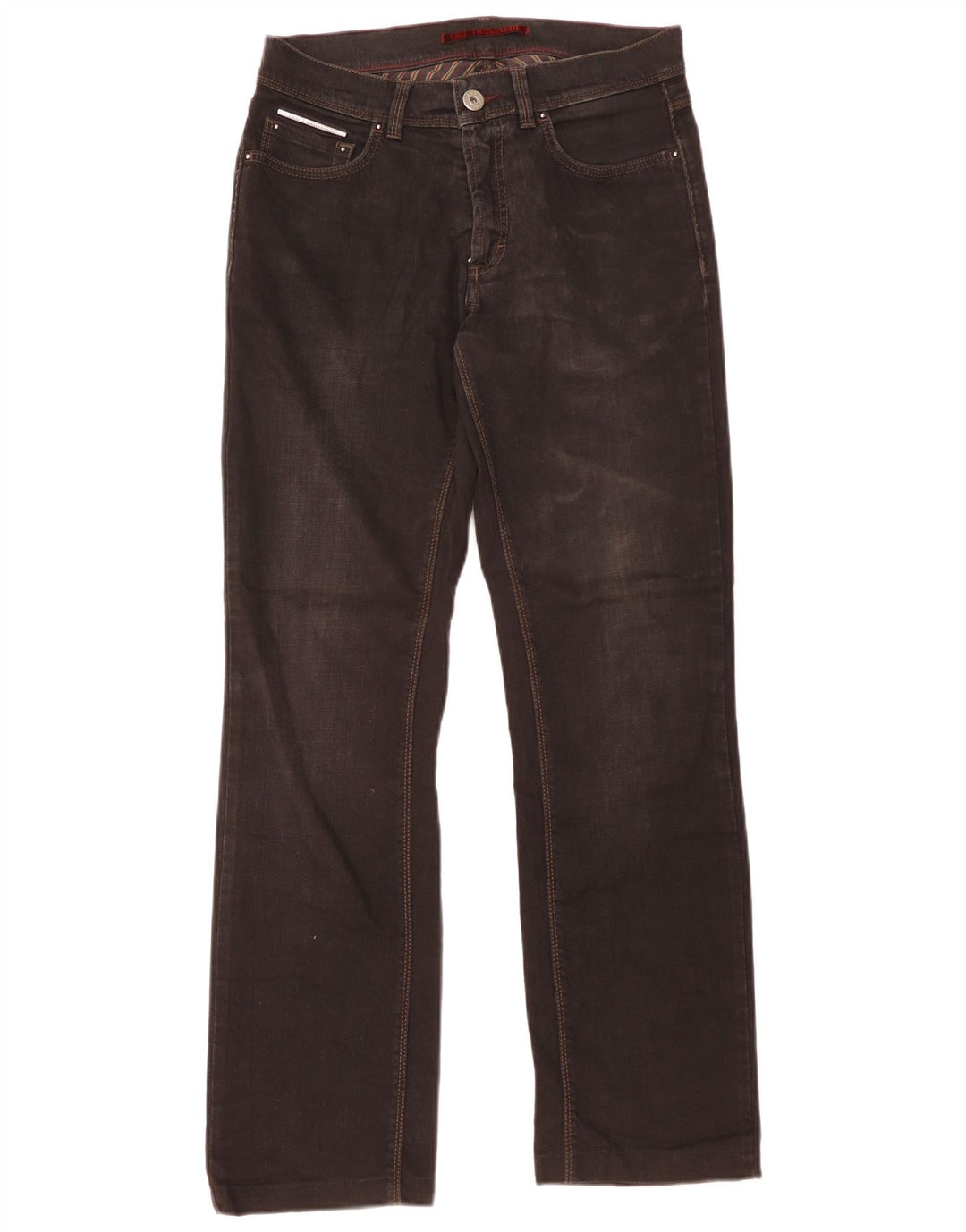 Trussardi Mens Straight Jeans W30 L31 Black