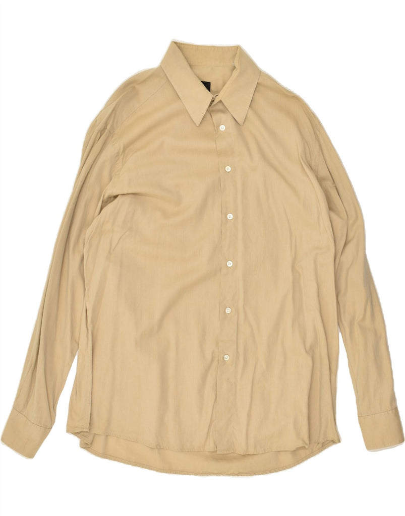 HUGO BOSS Mens Shirt Size 44 XL Beige | Vintage Hugo Boss | Thrift | Second-Hand Hugo Boss | Used Clothing | Messina Hembry 