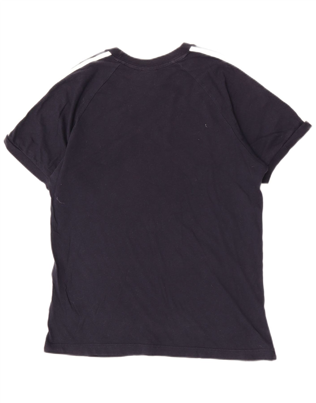 Adidas Mens Short Sleeve Regular T-Shirt Top Medium Navy Blue Cotton