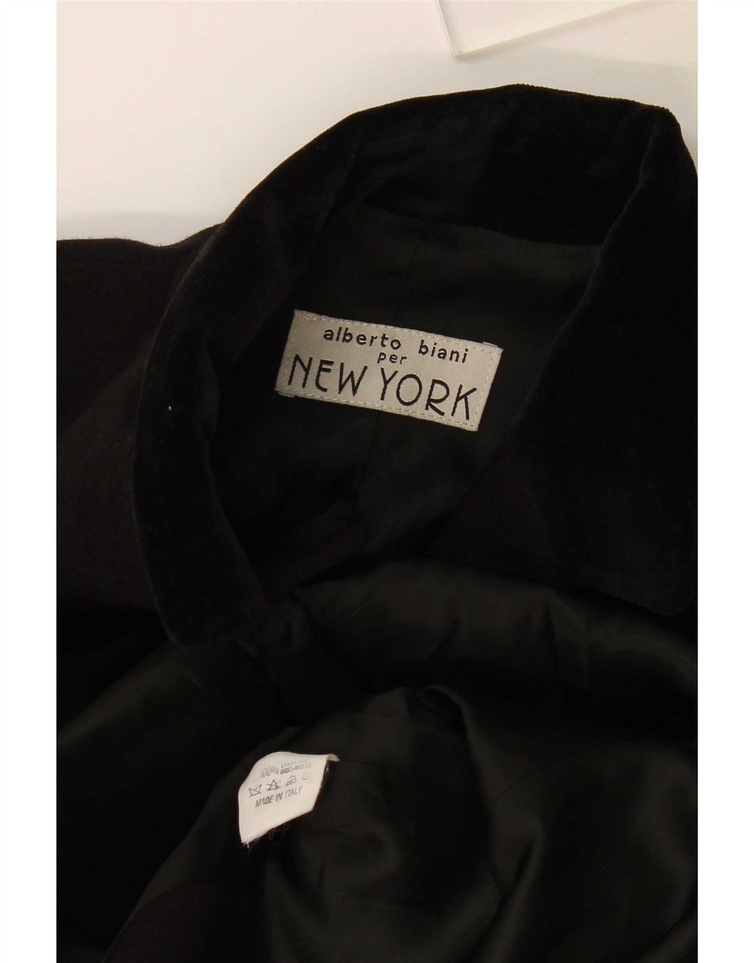 Alberto Biani Womens 4 Button Blazer Jacket IT 40 Medium Black Wool