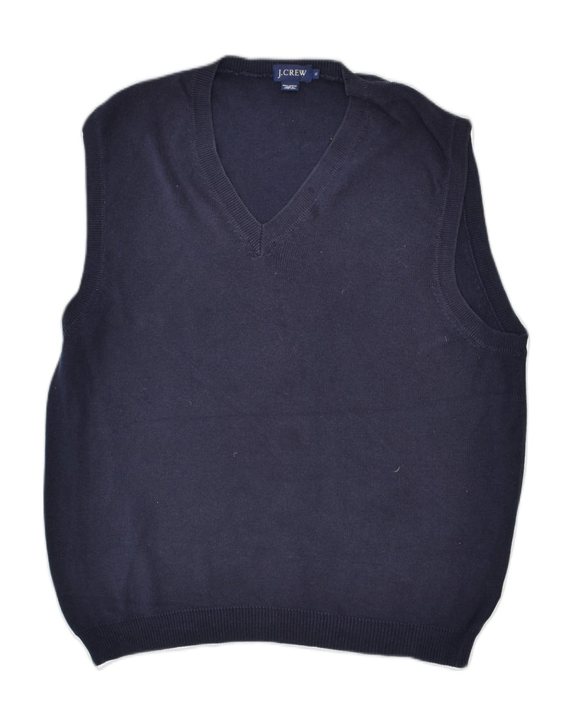 J. CREW Mens Vest Tank Top XL Navy Blue Cotton | Vintage | Thrift | Second-Hand | Used Clothing | Messina Hembry 