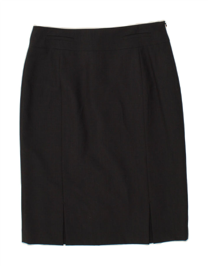 AUSTIN REED Womens Straight Skirt UK 10 Small W30 Grey Wool Vintage Austin Reed and Second-Hand Austin Reed from Messina Hembry 
