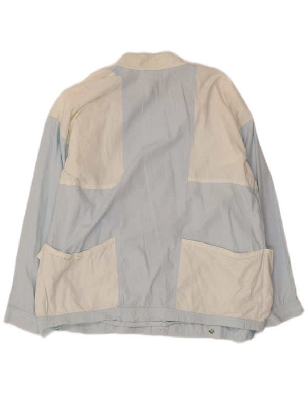 PENNY BLACK Womens Utility Jacket UK 14 Large Blue Colourblock Cotton