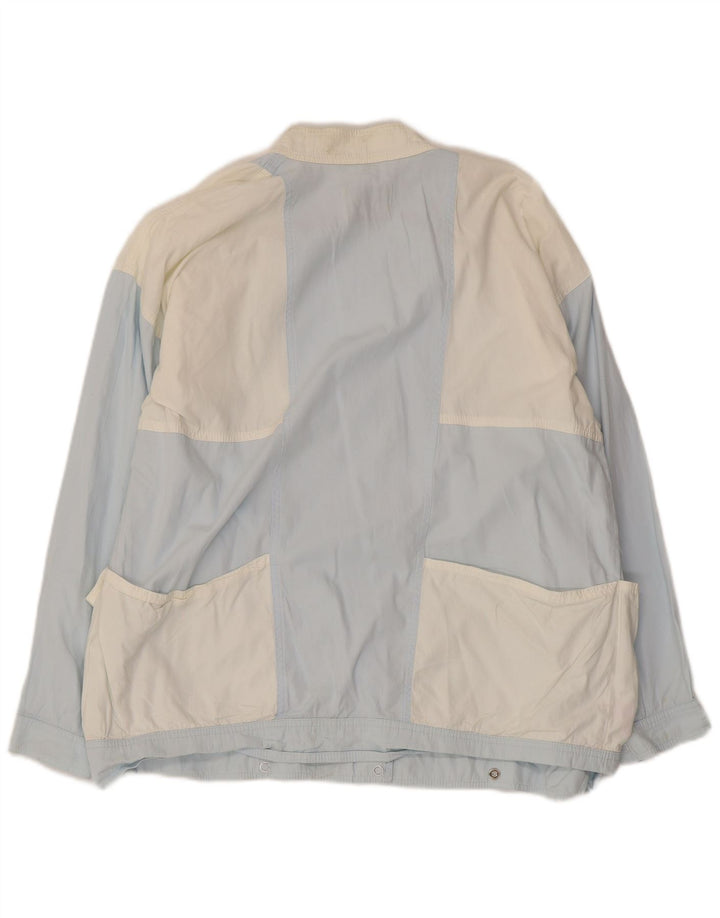 PENNY BLACK Womens Utility Jacket UK 14 Large Blue Colourblock Cotton