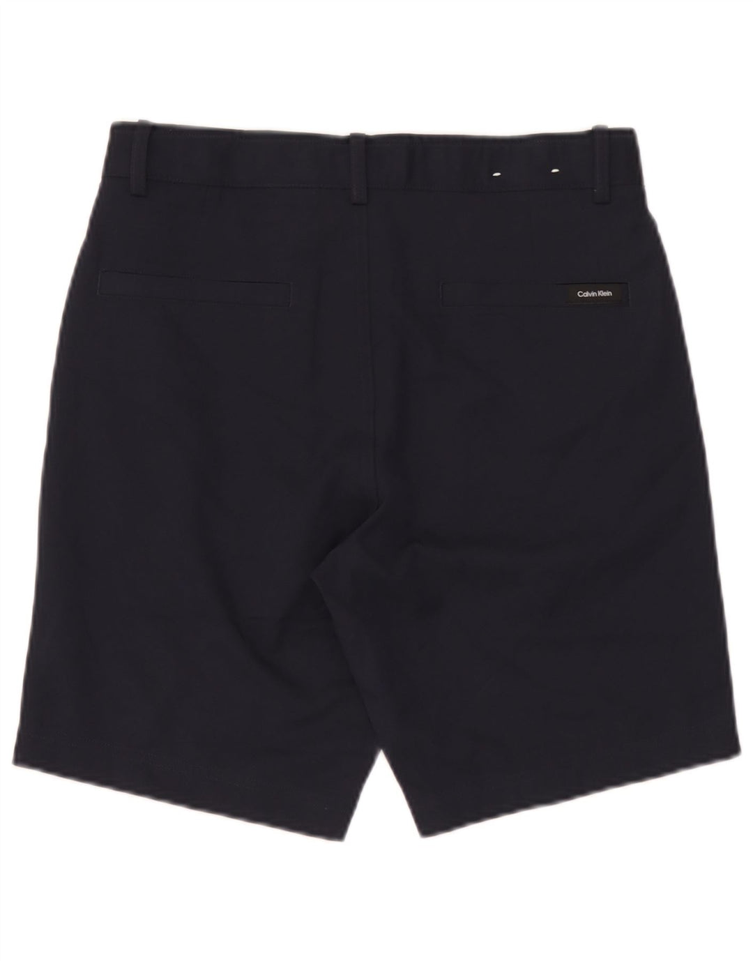 Calvin Klein Mens Casual Shorts W30 Medium Navy Blue Polyester