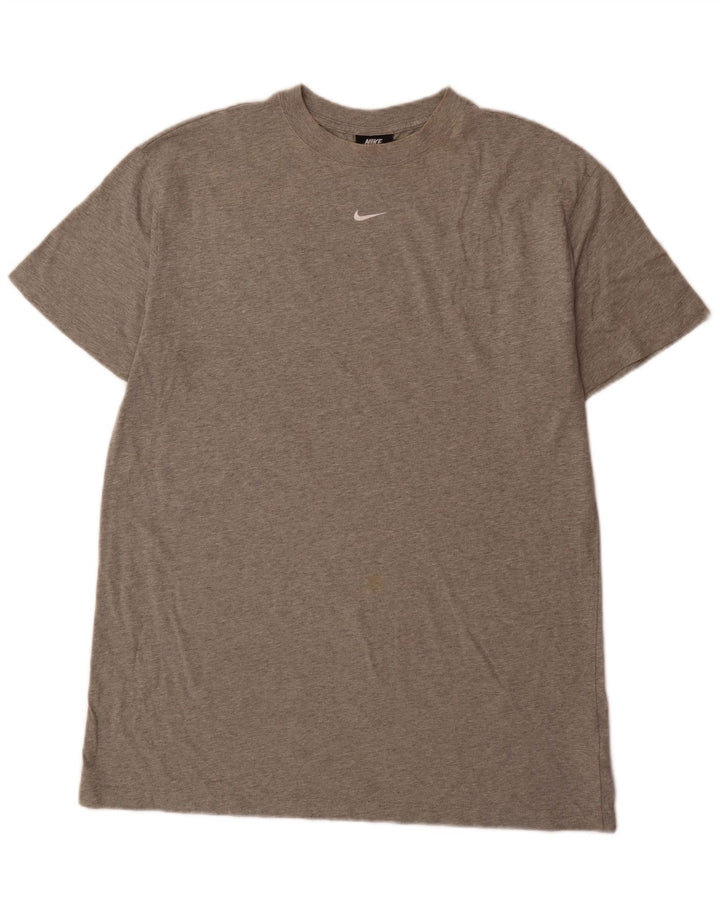 Nike Mens T-Shirt Top Large Grey Cotton