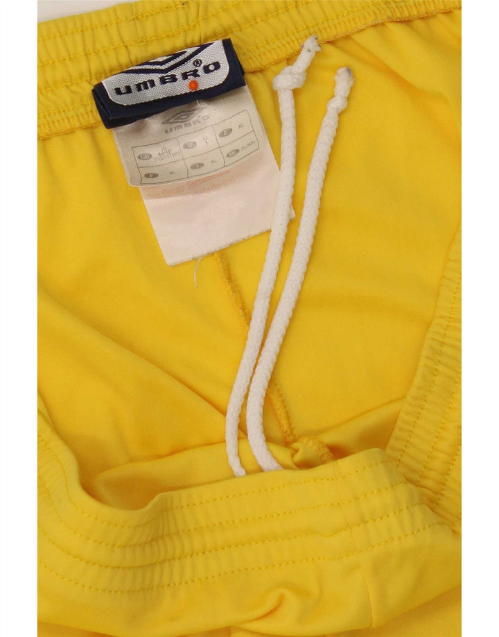 Umbro Mens Graphic 2 Piece Set XL Yellow Colourblock Polyester