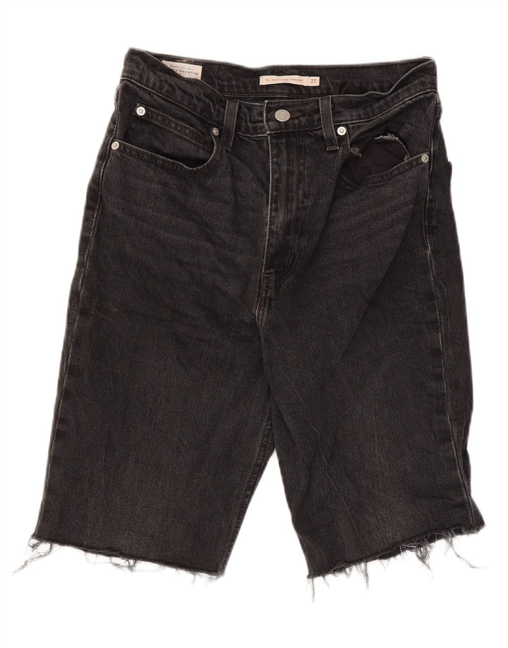 Levi's Mens Denim Shorts W27 XS Black Cotton