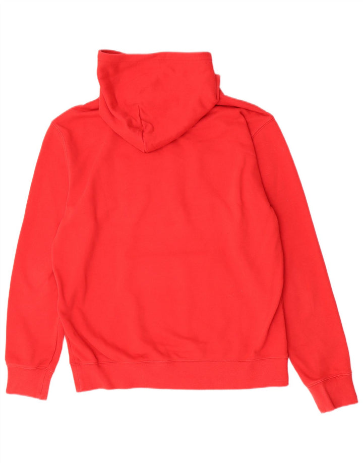 Champion Mens Graphic Hoodie Jumper Medium Red Cotton