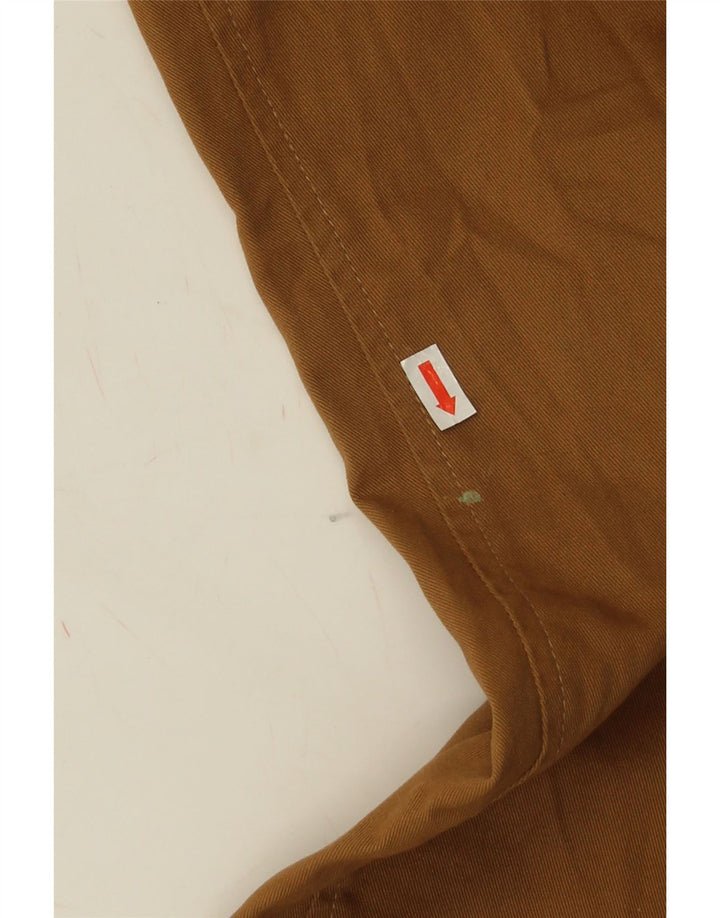 Marks & Spencer Mens Regular Fit Chino Trousers W36 L31 Brown Cotton