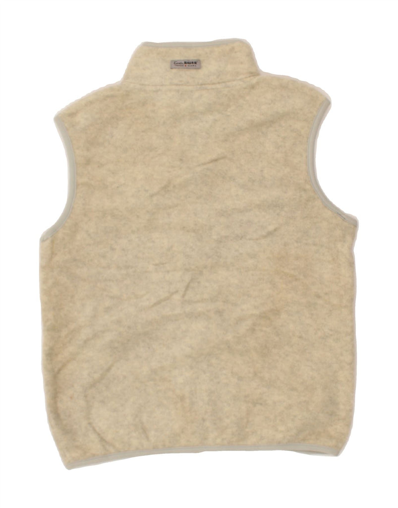 EDDIE BAUER Womens Fleece Gilet UK 6 XS Beige Polyester Vintage Eddie Bauer and Second-Hand Eddie Bauer from Messina Hembry 