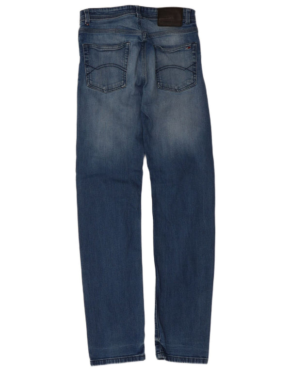 Tommy Hilfiger Womens Slim Straight Jeans W29 L32 Blue Cotton