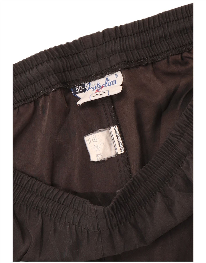AUSTRALIAN L'ALPINA Mens Tracksuit Trousers IT 50 Medium  Black Polyester