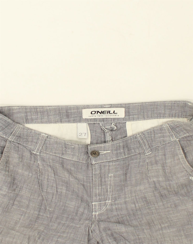 O'NEILL Womens California Casual Shorts W27 Small  Grey Cotton | Vintage O'Neill | Thrift | Second-Hand O'Neill | Used Clothing | Messina Hembry 