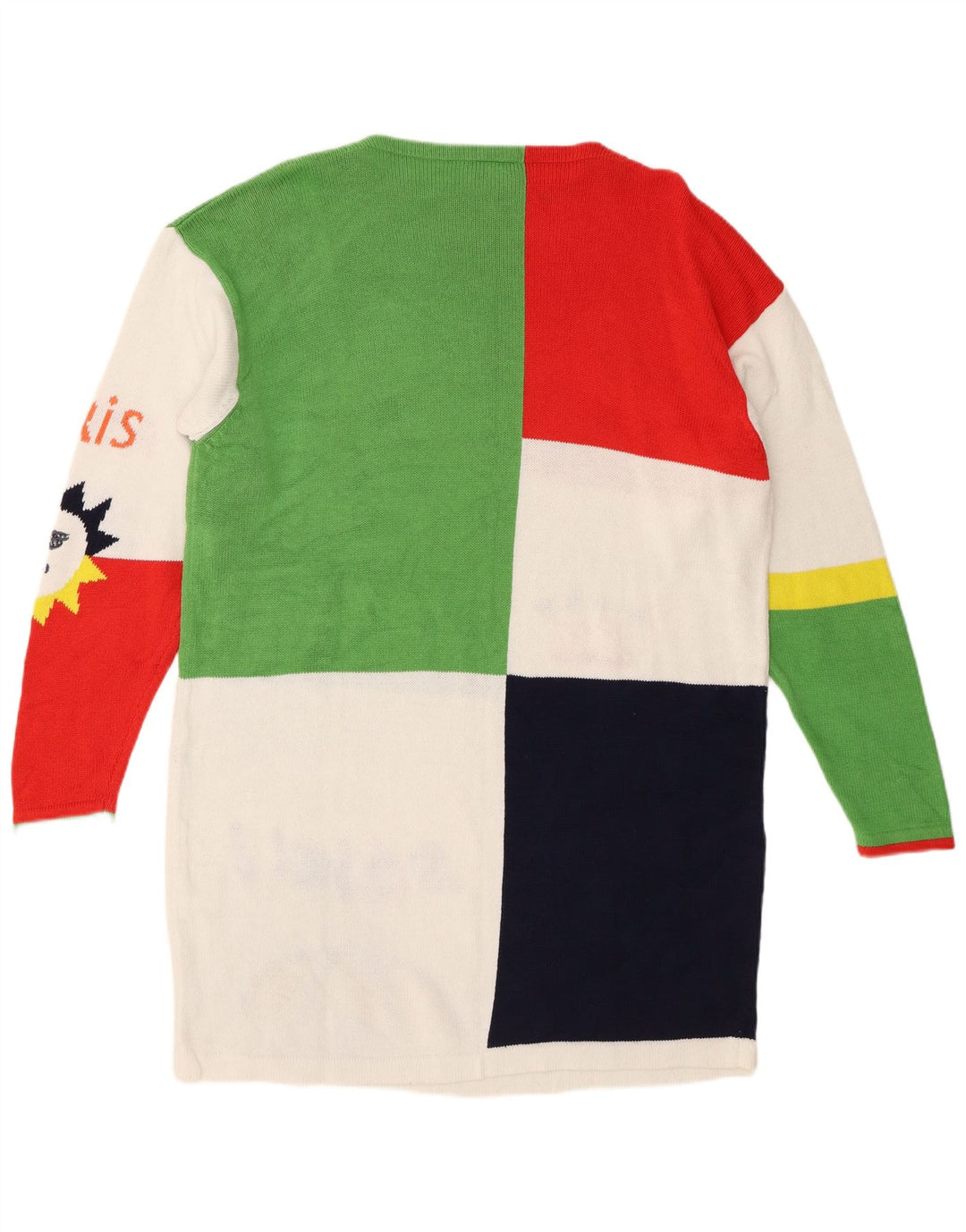 Lecomte Womens Long Sleeve Jumper Dress UK 14 Large Multicoloured