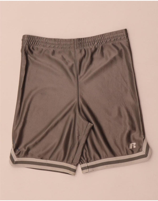 Russell Athletic Mens Sport Shorts Small  Grey Polyester