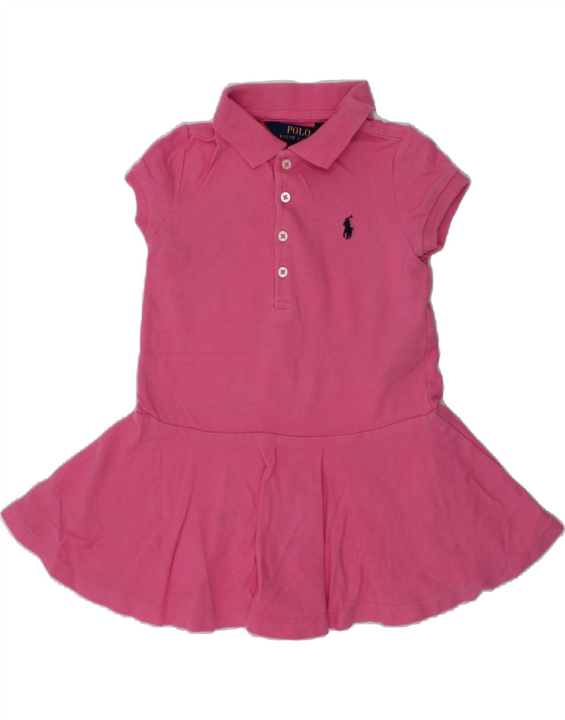 POLO RALPH LAUREN Baby Girls Polo Dress 18-24 Months Pink Cotton | Vintage Polo Ralph Lauren | Thrift | Second-Hand Polo Ralph Lauren | Used Clothing | Messina Hembry 