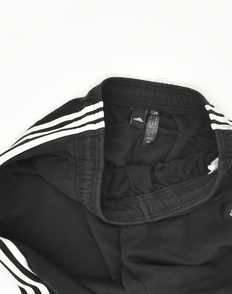 ADIDAS Womens Tracksuit Trousers Joggers UK 8/10 Small Black Cotton | Vintage Adidas | Thrift | Second-Hand Adidas | Used Clothing | Messina Hembry 