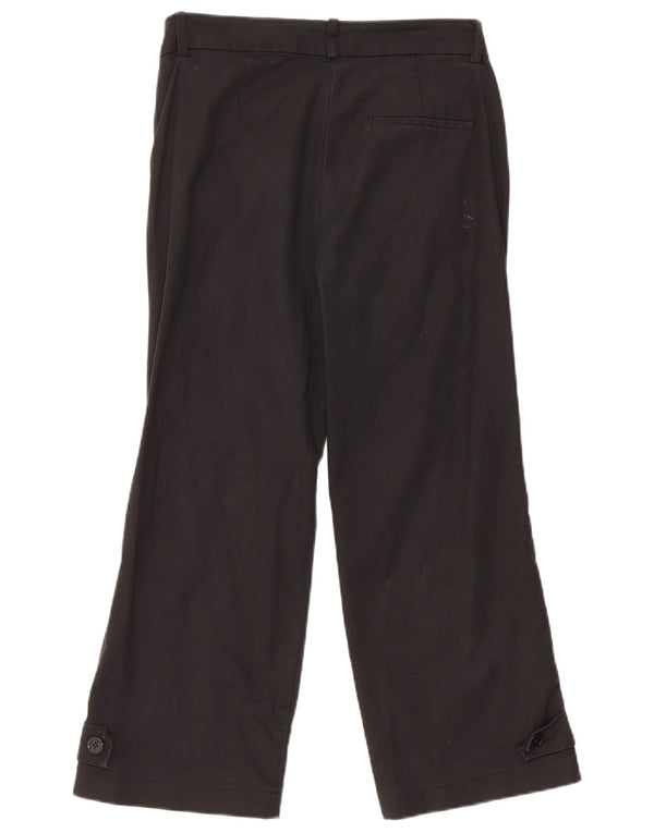 Trussardi Womens Cropped Trousers W28 L23 Black