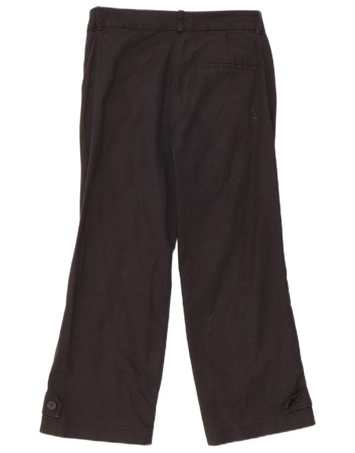 Trussardi Womens Cropped Trousers W28 L23 Black