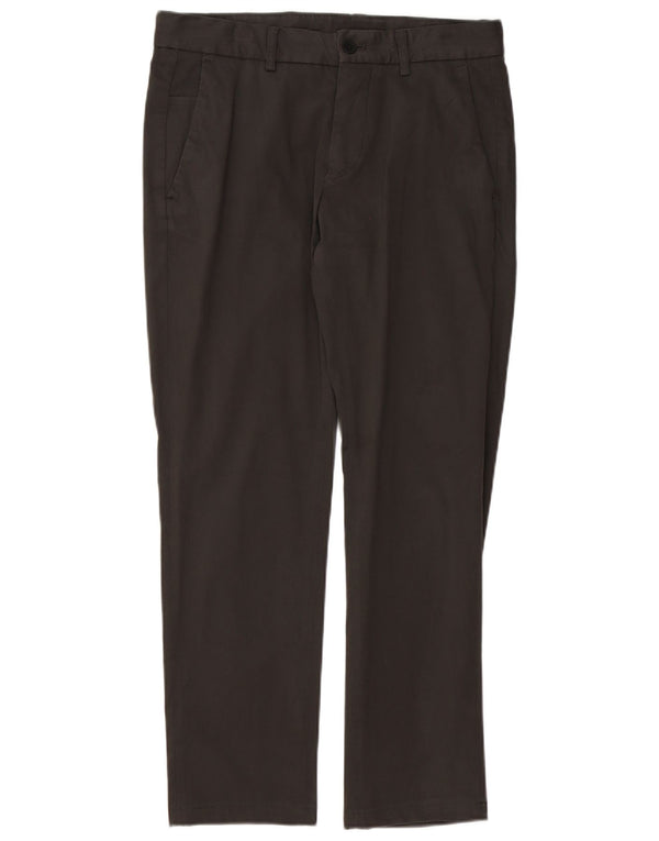 Massimo Dutti Mens Slim Fit Chino Trousers EU 40 Medium W31 L29 Grey Cotton