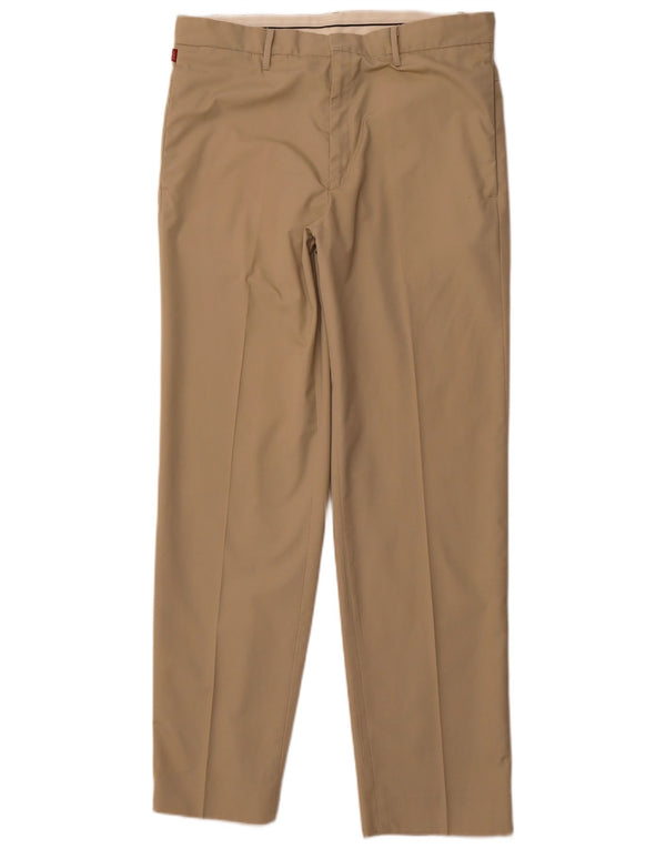 LEVI'S Mens Straight Chino Trousers W34 L34 Beige Polyester