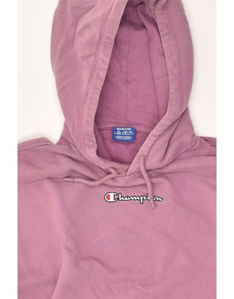 CHAMPION Womens Loose Fit Hoodie Jumper UK 14 Medium Purple Cotton | Vintage Champion | Thrift | Second-Hand Champion | Used Clothing | Messina Hembry 