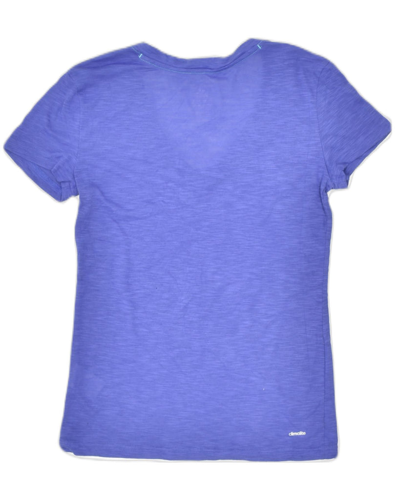 ADIDAS Womens T-Shirt Top UK 4/6 XS Purple Cotton | Vintage | Thrift | Second-Hand | Used Clothing | Messina Hembry 