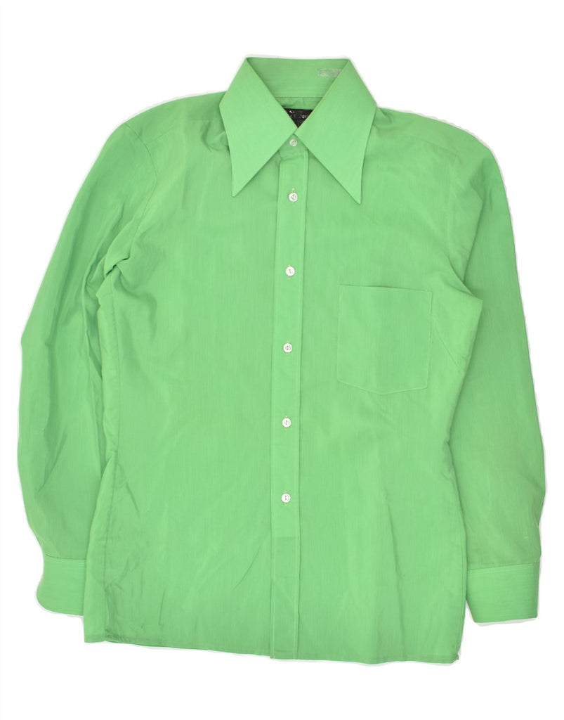 VINTAGE Mens Shirt Medium Green | Vintage Vintage | Thrift | Second-Hand Vintage | Used Clothing | Messina Hembry 