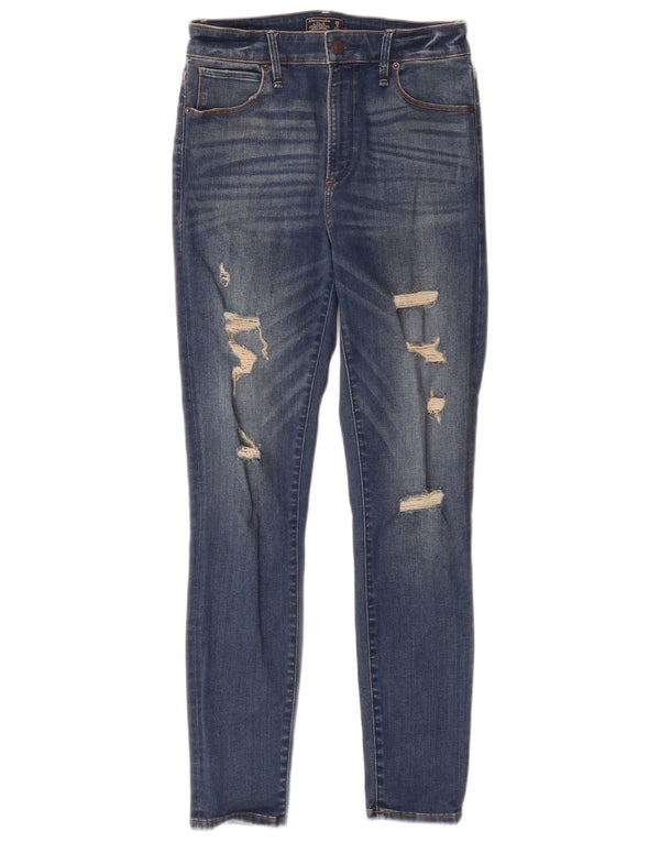 Abercrombie & Fitch Womens Simone High Rise Skinny Jeans W28 L28 Blue