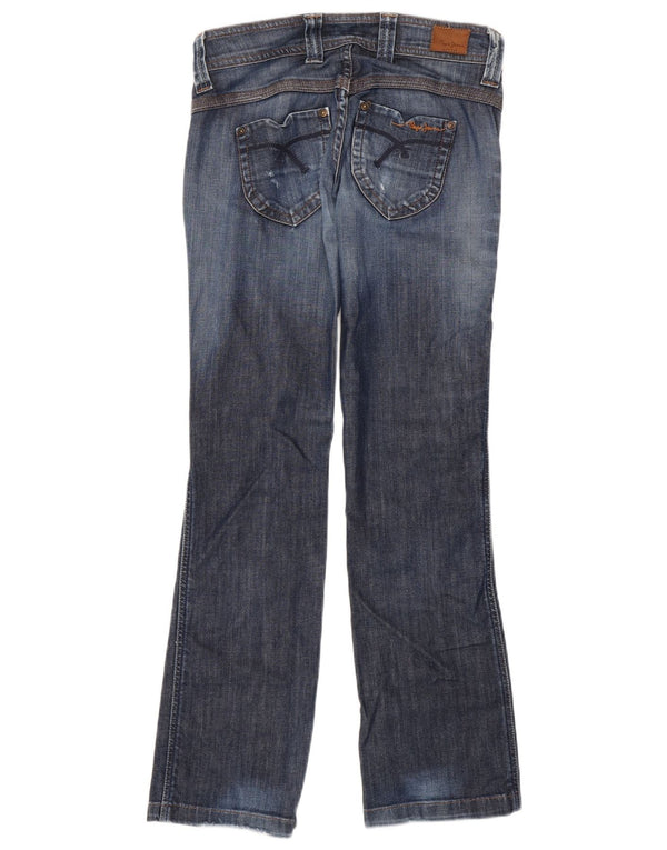 PEPE Jeans Womens Bootcut Jeans W27 L32 Blue Cotton