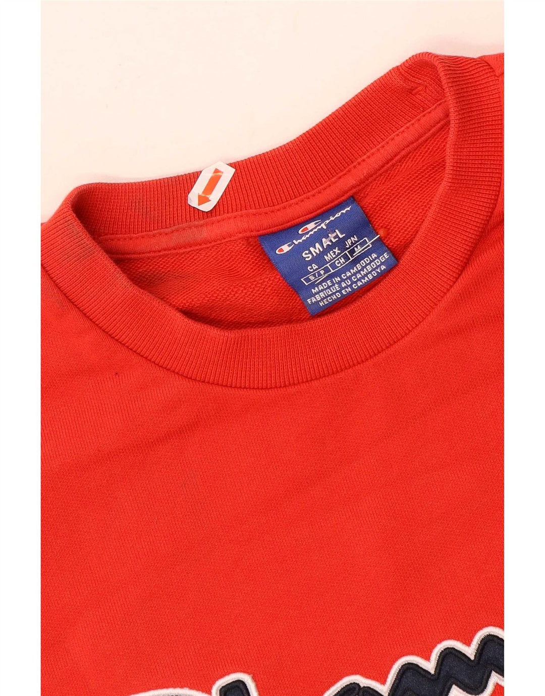 Champion Mens Graphic Sweatshirt Jumper Small Red