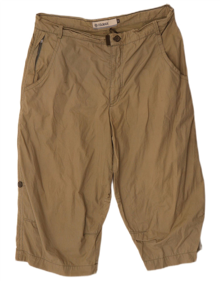 COLMAR Mens Bermuda Shorts IT 52 XL W36 Green Pinstripe Cotton