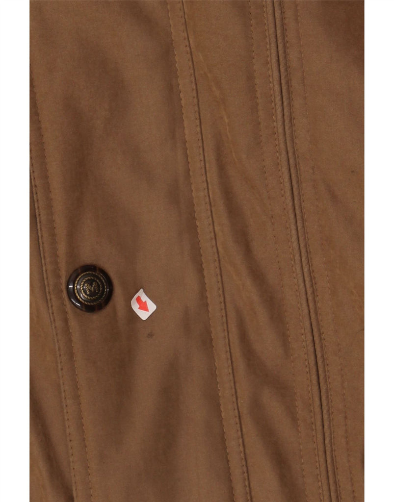VINTAGE Mens Utility Jacket UK 42 XL Brown Polyester Vintage Vintage and Second-Hand Vintage from Messina Hembry 