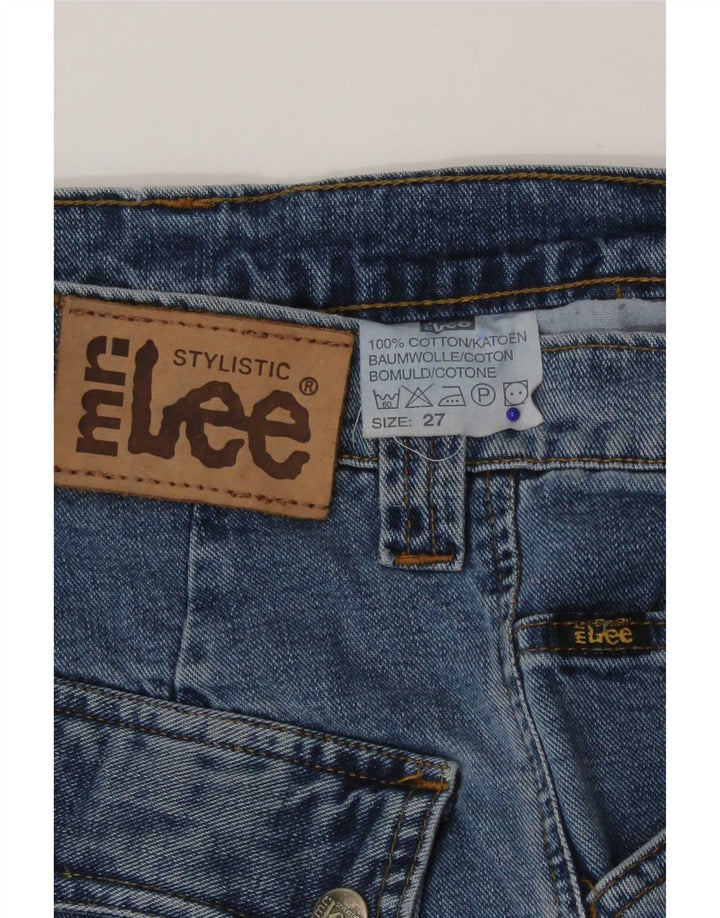 Lee Womens Cargo Straight Jeans W27 L27 Blue Cotton