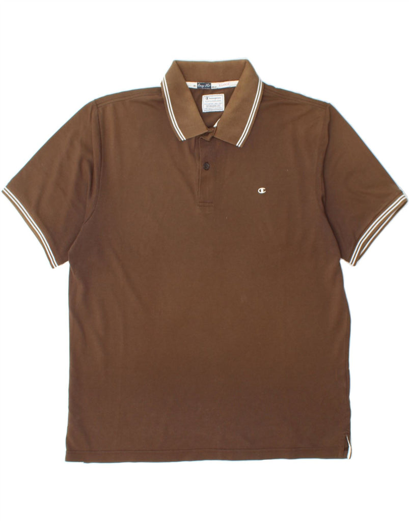 CHAMPION Mens Easy Fit Polo Shirt XL Brown Vintage Champion and Second-Hand Champion from Messina Hembry 