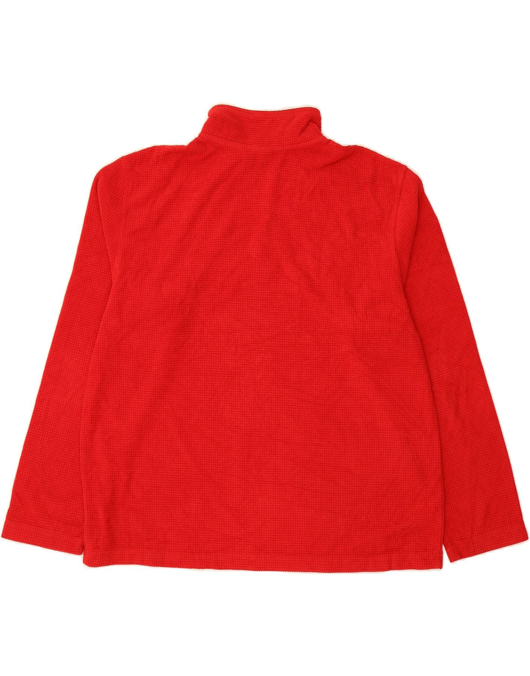 STARTER Mens Zip Neck Fleece Jumper UK 42/44 Large Red Polyester Vintage Starter and Second-Hand Starter from Messina Hembry 