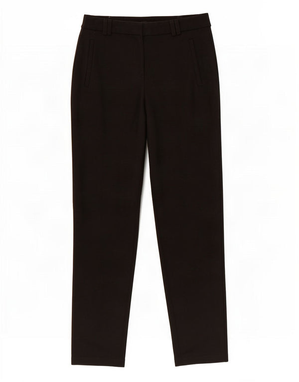 Topshop Womens Slim Casual Trousers UK 6 XS W25 L28 Black Polyester